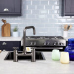 flöde kraft | Industrial Bridge Style 3 in 1 Instant Boiling Tap | Gun Metal Finish