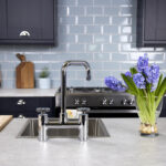 flöde kraft | Industrial Bridge Style 3 in 1 Instant Boiling Tap | Polished Chrome Finish