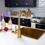 flöde Solo | Single Lever 3 in 1 Instant Boiling Tap | Brushed Gold Finish