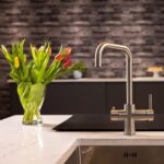 flöde Vier | 4 in 1 Instant Boiling & Filtered Cold Water Tap | Brushed Nickel Finish