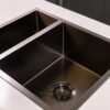 Möckeln | 1.5 Bowl Stainless Steel Kitchen Sink | Inset or Undermounted | Strainer Wastes Supplied | Gun Metal Finish