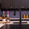 flöde Runda | Kitchen Sink Mixer with Pull out Spray | Matt Black | Oval Head