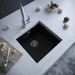 Vänern | 1.0 Bowl Comite Kitchen Sink | 440mm x 440mm | Inset or Undermounted | Strainer Waste Supplied | Matt Black Finish