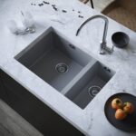 Vänern | 1.5 Bowl Comite Kitchen Sink | Undermounted | Strainer Wastes Supplied | Matt Grey Finish