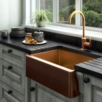 Möckeln | 1.0 Bowl Stainlees Steel Belfast Style Sink | Strainer Waste Supplied | Copper Finish