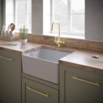 Dellen | 1.0 Bowl Comite Belfast Farmhouse Style Sink | Strainer Waste Supplied | 595mm x 445mm | Gloss White Finish