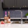 flöde Paddla | Dual Lever Kitchen Tap | Swan Neck Design | Chrome