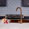 flöde Lillehammer | Single Lever Kitchen Sink Mixer Tap with Swivel Spout | Brushed Copper Finish