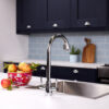 flöde Harstad | Dual Lever Kitchen Sink Mixer Tap with Swivel Spout | Polished Chrome Finish