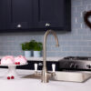 flöde Halden | Dual Lever Kitchen Sink Mixer Tap with Swivel Spout | Pewter Finish