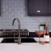 flöde Bryne | Single Lever Kitchen Sink Mixer Tap with Swivel Spout | Gun Metal Finish