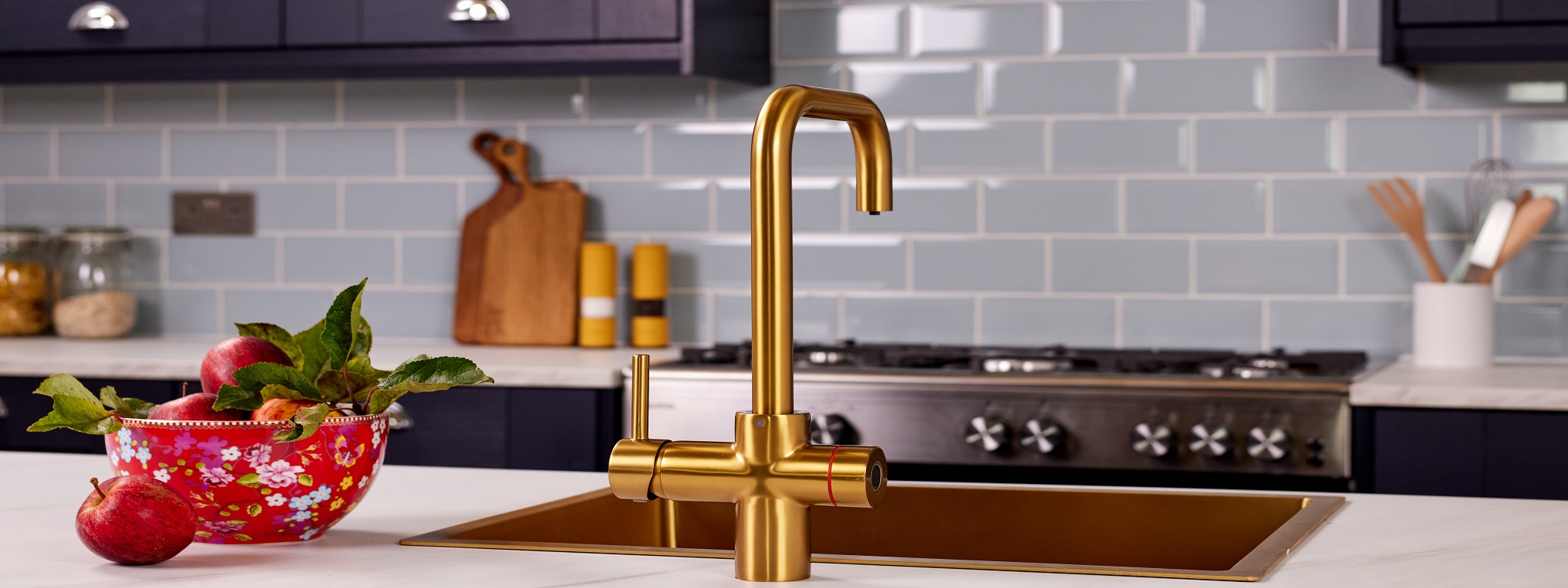 Featuring innovative fingerprint technology, Impromta are the safest boiling taps on the market
