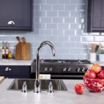 flöde Narvik | Dual Lever 3 Hole Kitchen Tap | Chrome Finish
