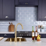 flöde Narvik | Dual Lever 3 Hole Kitchen Tap | Brushed Brass Finish