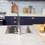 Top-Fix | Vito L Neck Style Kitchen Mixer Tap | Polished Chrome Finish