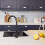 Top-Fix | Vito Swan Neck Style Kitchen Mixer Tap | Matt Black Finish