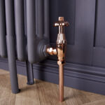 Traditional Style Angled TRV & Lockshield | 15mm x 1/2" | Copper