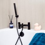 Kumla | Bath Shower Mixer | Including Handset and Holder | Matt Black