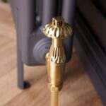 Traditional Style Angled TRV & Lockshield | 15mm x 1/2" | Brushed Brass
