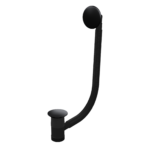 Top-Fix | Bath Waste with Overflow | Matt Black Finish