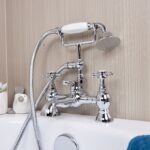Flen | Bath Shower Mixer Tap | Including Handset and Holder | Chrome