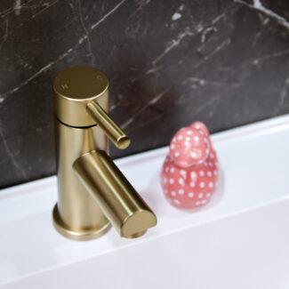 Runn | Mono Basin Mixer Tap | Brushed Brass
