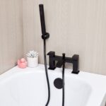 Boras | Bath Shower Mixer | Including Handset and Holder | Matt Black
