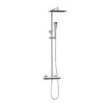 Oval Thermostatic Shower Kit | Including Telescopic Riser Rail | Chrome