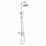 Sater Round Style Thermostatic Shower Kit With Bath Filler | 3 Functions | Chrome