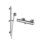 Nybro Shower | RD Thermo Bar Valve & RD Slide Rail Kit | Chrome