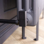 Corner Square Manual Radiator Valve Pack | 15mm x 1/2″ | Matt Black