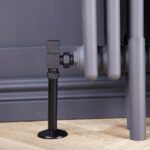 Angled Square Manual Radiator Valve Pack | 15mm x 1/2″ | Anthracite