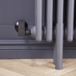 Corner Square Manual Radiator Valve Pack | 15mm x 1/2″ | Anthracite
