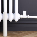 Straight Square Manual Radiator Valve Pack | 15mm x 1/2″ | Matt White