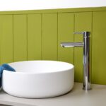 Flode Hunneberg High Rise Mono Basin Mixer Tap - Polished Chrome Finish