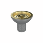 Basket Strainer Kitchen Sink Waste | Brushed Brass Finish