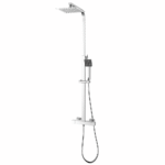 Kiruna | Square Style Thermostatic Shower Kit | Thin Style Stainless Steel Square Shower Head | Chrome