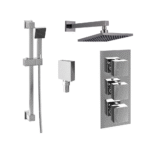 Sala | SQ Style 3 Function Concealed Valve Shower Kit | Chrome